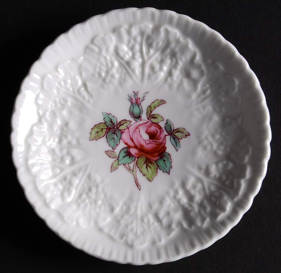 Bridal Rose (No Gold Trim) Butter Pat by Spode-1