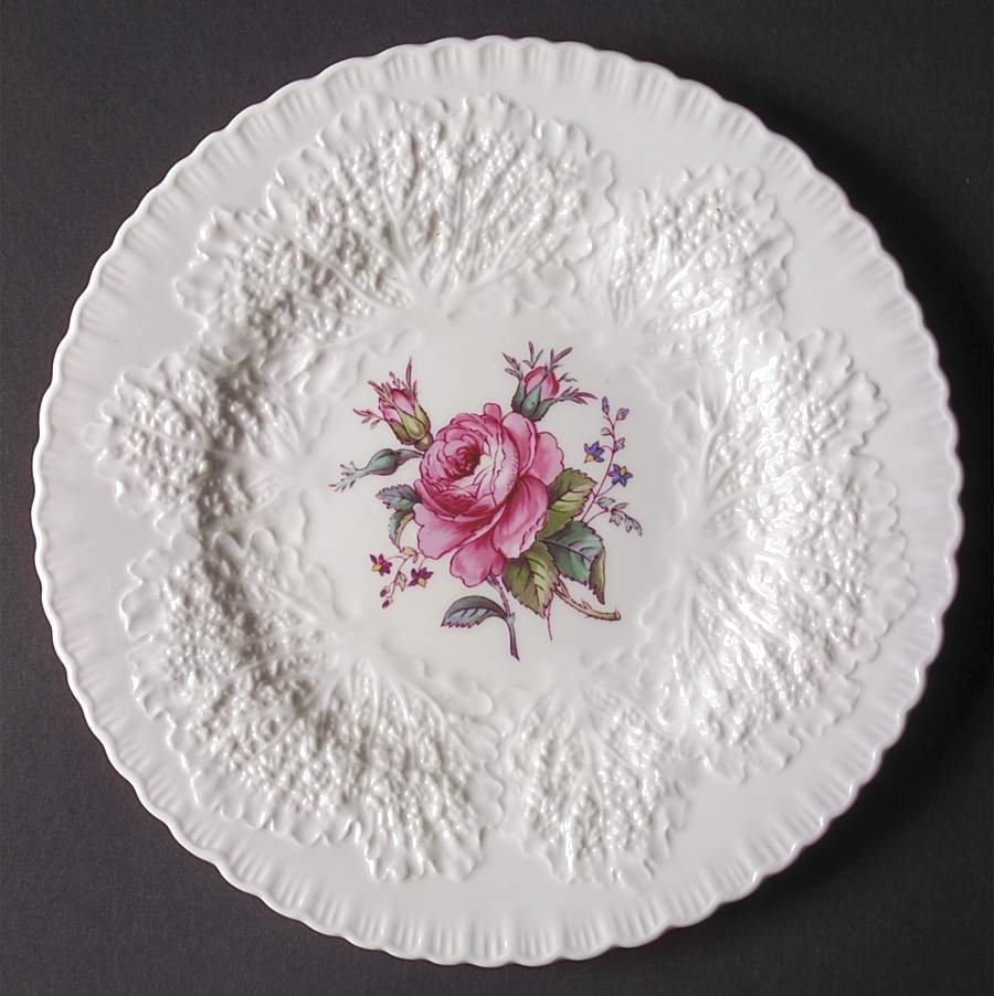 Bridal Rose (No Gold Trim) Luncheon Plate by Spode-1