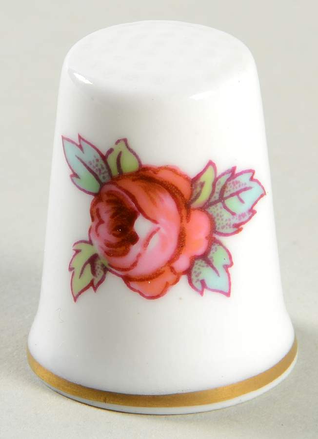 Bridal Rose (No Gold Trim) Thimble by Spode-1
