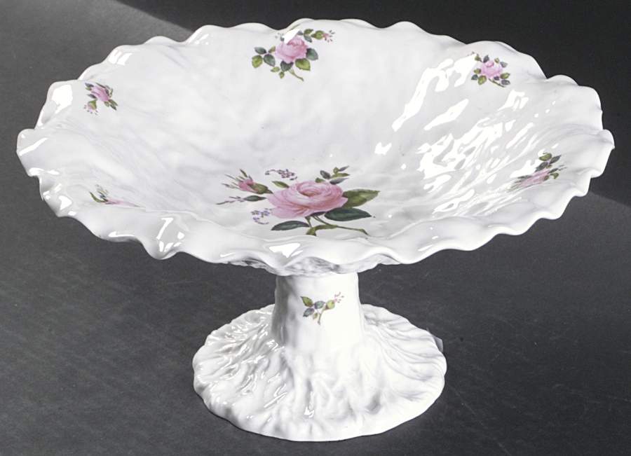 Bridal Rose (No Gold Trim) Round Compote (Height X Width) by Spode-1