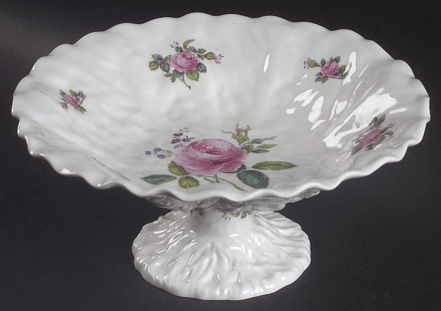 Bridal Rose (No Gold Trim) Round Compote (Height X Width) by Spode-1