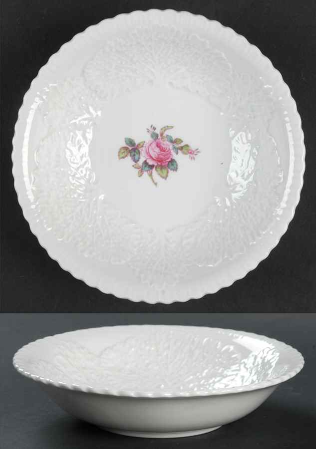 Bridal Rose (No Gold Trim) Coupe Cereal Bowl by Spode-1