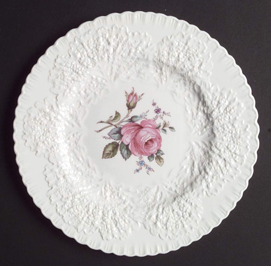 Bridal Rose (No Gold Trim) Dinner Plate by Spode-1