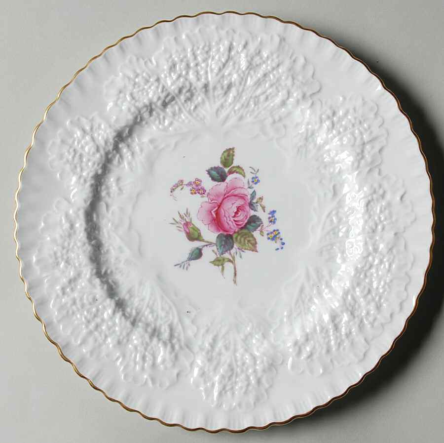 Bridal Rose (Gold Trim) Salad Plate by Spode-1