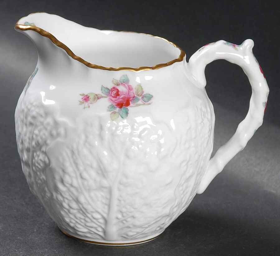 Bridal Rose (Gold Trim) Creamer by Spode-1