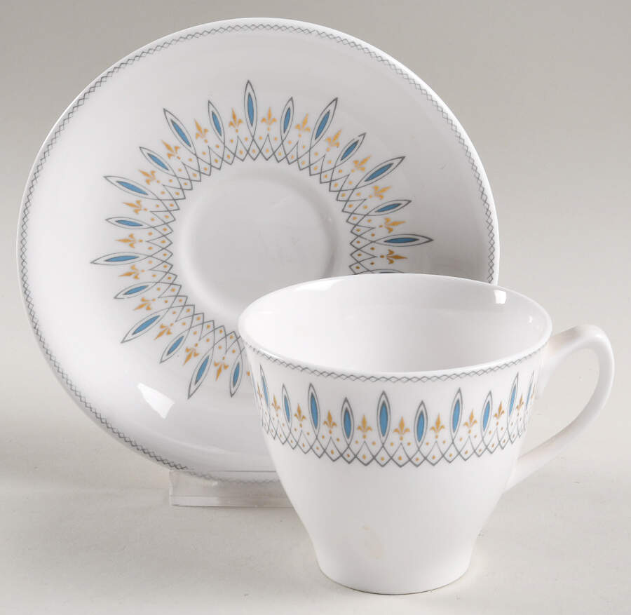 Brussels Flat Cup & Saucer Set by Spode-1