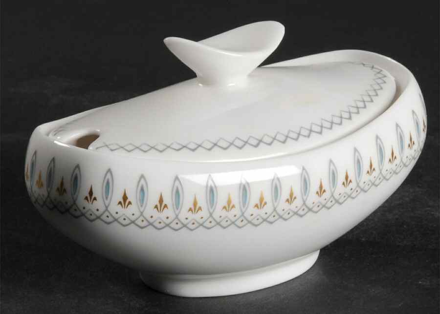 Brussels Mustard Jar & Lid by Spode-1