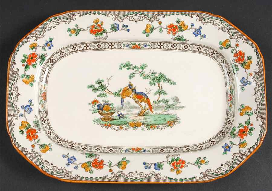 Bridal Veil 10" Oval Serving Platter by Spode-1