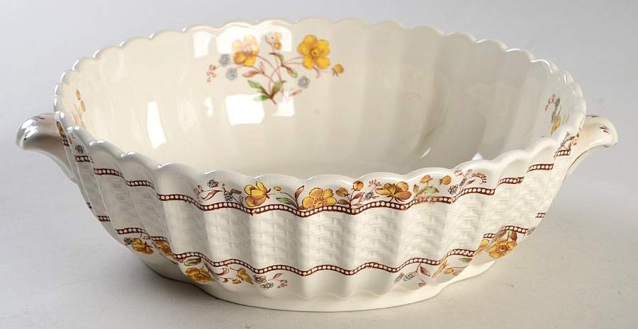 Buttercup (Older Backstamp) Round Vegetable No Lid by Spode-1