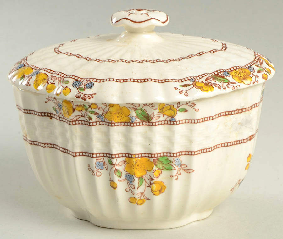 Buttercup (Older Backstamp) Sugar Bowl & Lid by Spode-1