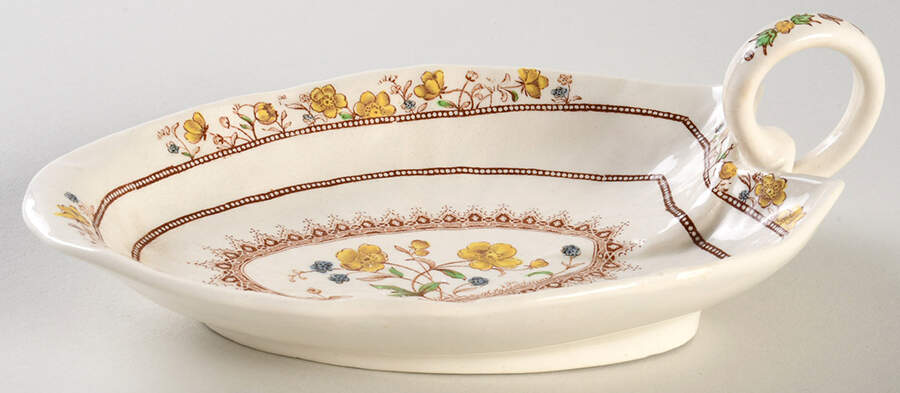 Buttercup (Older Backstamp) 1 Handle Bon Bon by Spode-1