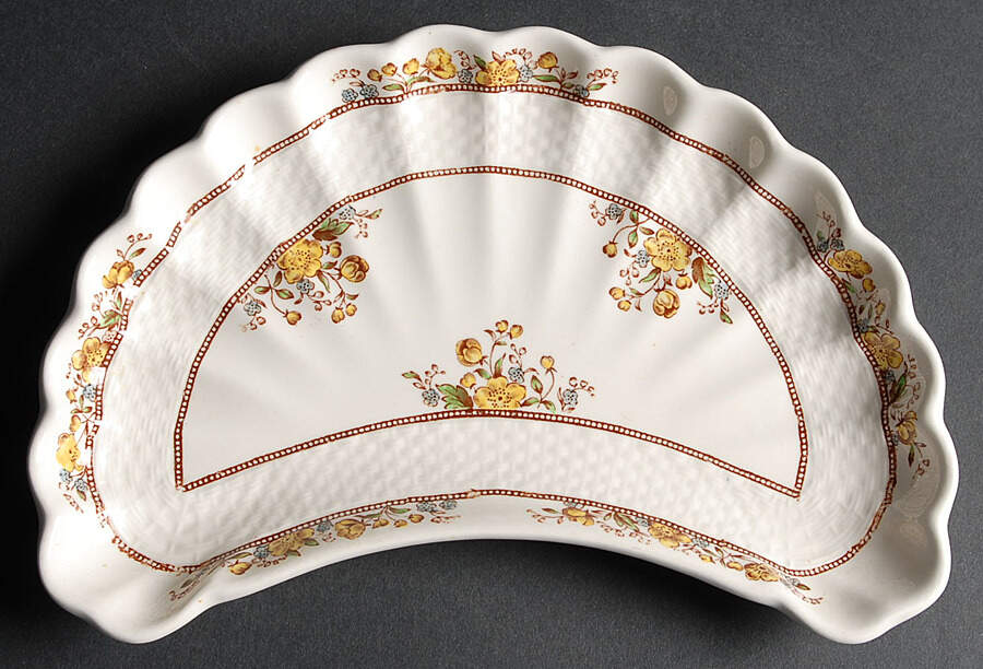 Buttercup (Older Backstamp) Crescent Salad Plate by Spode-1
