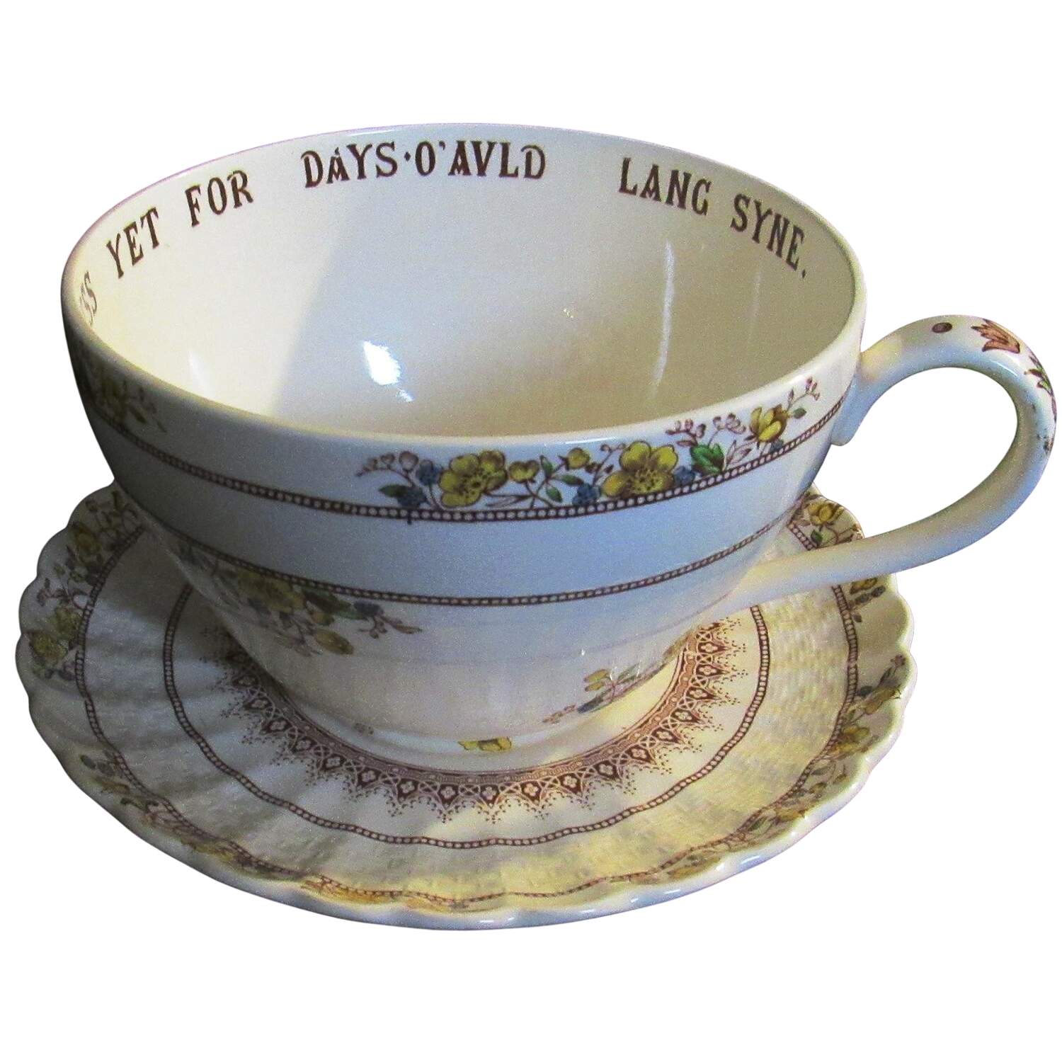 Buttercup (Older Backstamp) Joke Cup & Saucer Set by Spode-1