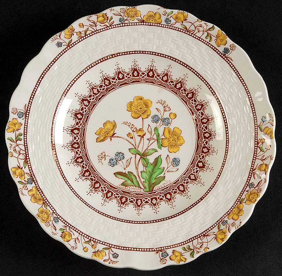 Buttercup (Older Backstamp) Small Bread & Butter Plate by Spode-1