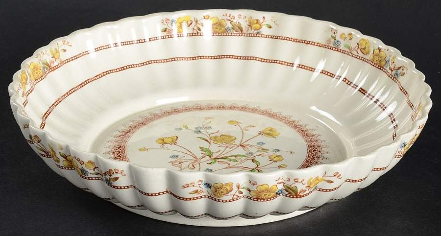 Buttercup (Older Backstamp) 8" Shallow Round Bowl by Spode-1