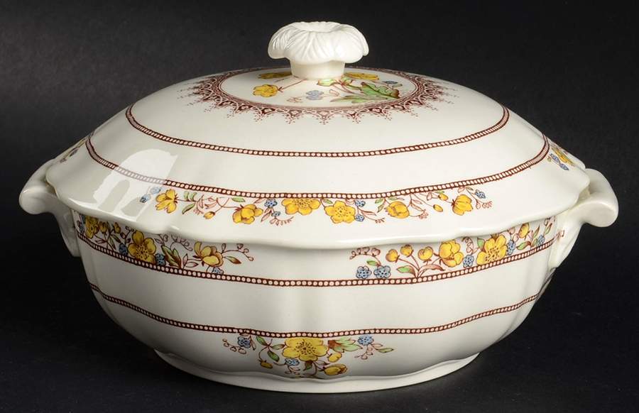 Buttercup (Older Backstamp) Mini Round Covered Vegetable by Spode-1