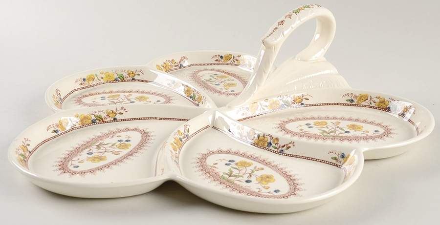 Buttercup (Older Backstamp) 5-Part Relish by Spode-1