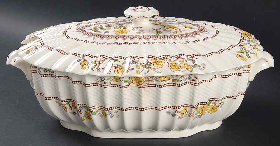 Buttercup (Older Backstamp) Oval Tureen & Lid by Spode-1