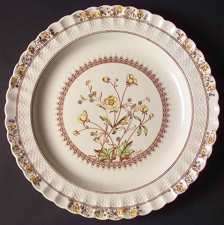 Buttercup (Older Backstamp) 13" Chop Plate (Round Platter) by Spode-1