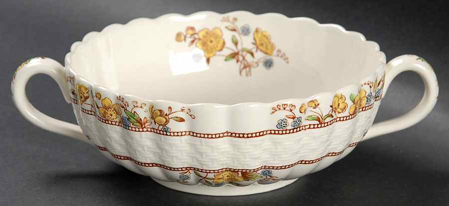 Buttercup (Older Backstamp) Flat Cream Soup Bowl by Spode-1