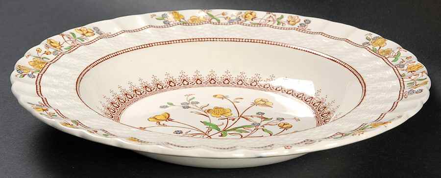 Buttercup (Older Backstamp) Large Rim Soup Bowl by Spode-1