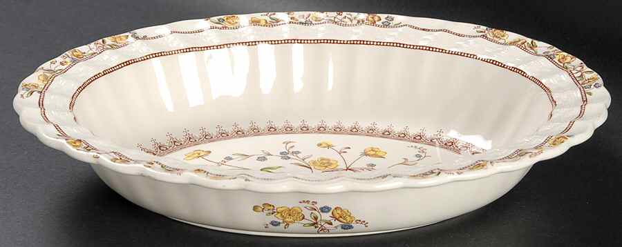 Buttercup (Older Backstamp) 10" Oval Vegetable Bowl by Spode-1