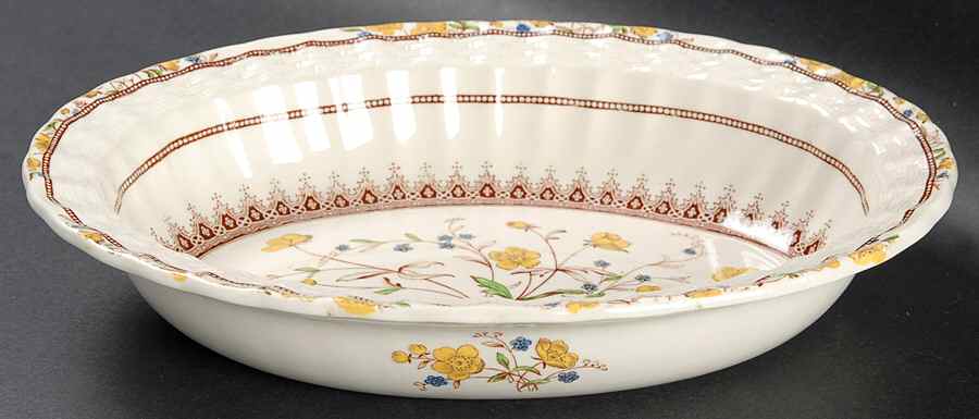 Buttercup (Older Backstamp) 9" Oval Vegetable Bowl by Spode-1