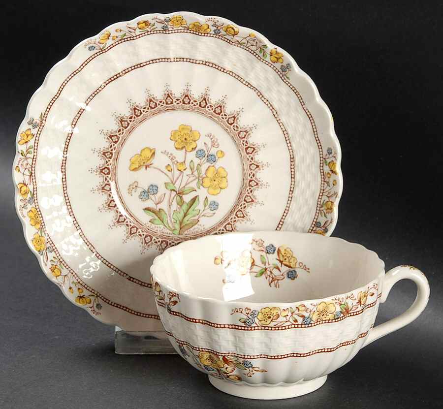 Buttercup (Older Backstamp) Oversized Cup & Saucer Set by Spode-1