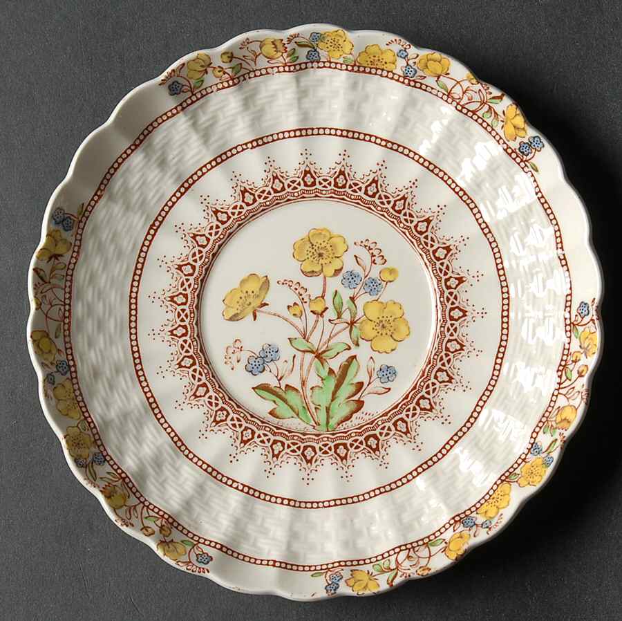 Buttercup (Older Backstamp) Saucer for Flat Cup by Spode-1