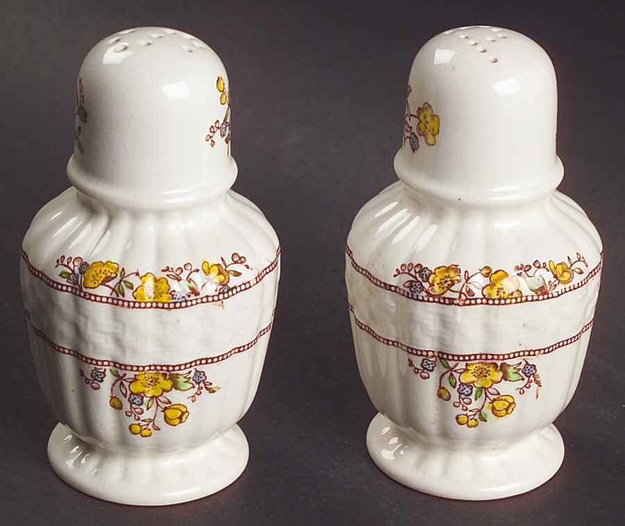 Buttercup (Older Backstamp) Salt & Pepper Set by Spode-1