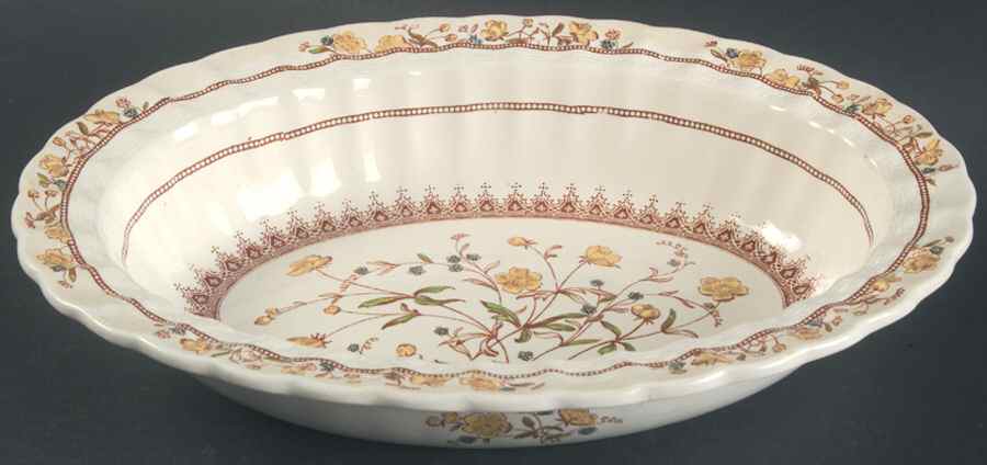 Buttercup (Older Backstamp) 9" Oval Vegetable Bowl by Spode-1