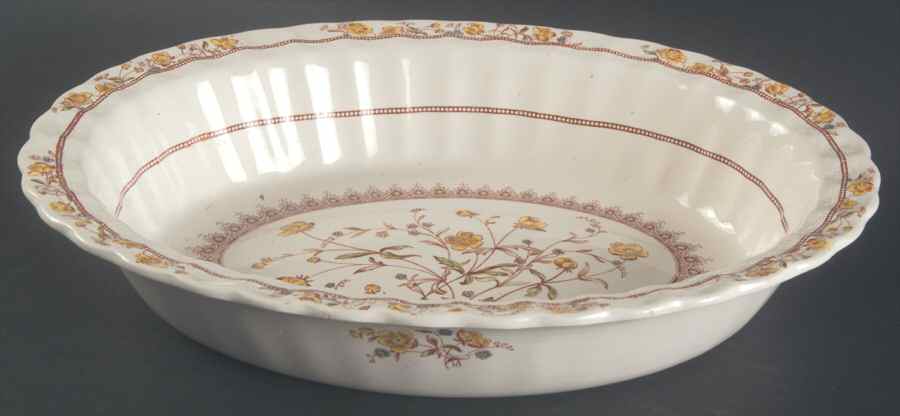 Buttercup (Older Backstamp) 11" Oval Vegetable Bowl by Spode-1
