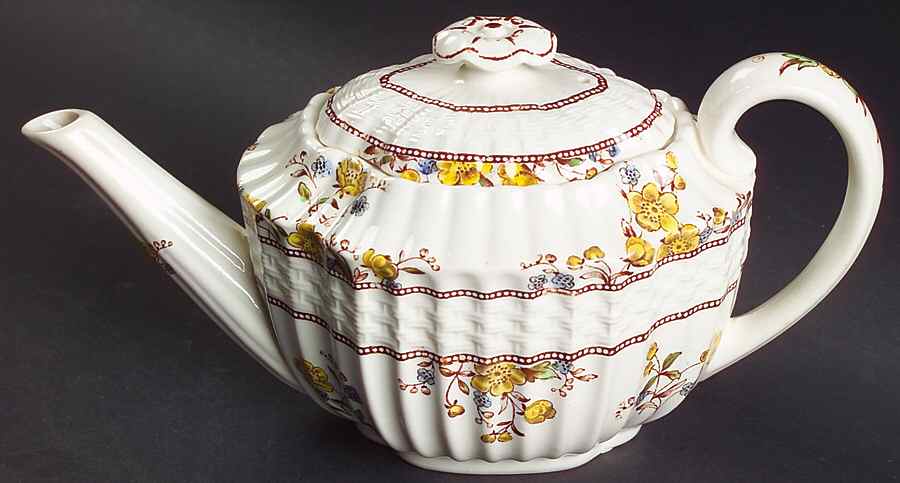 Buttercup (Older Backstamp) Individual Teapot & Lid by Spode-1