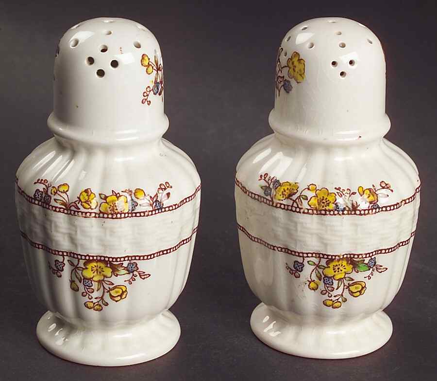 Buttercup (Older Backstamp) Salt & Pepper Set by Spode-1
