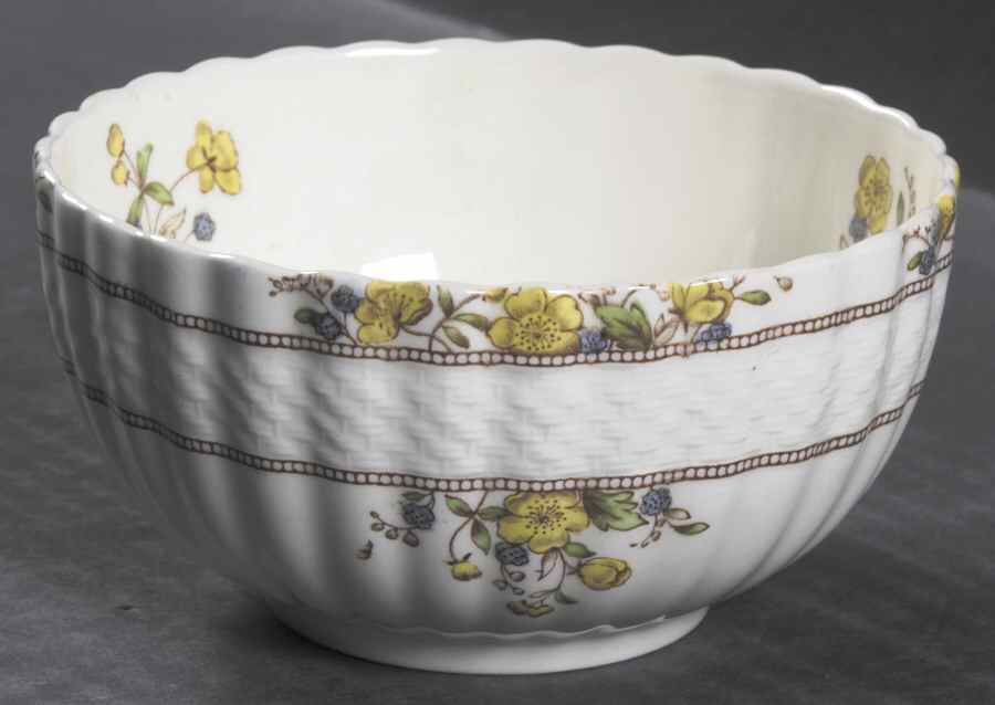 Buttercup (Older Backstamp) Cranberry Bowl by Spode-1