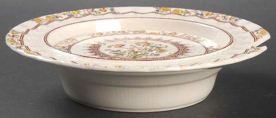 Buttercup (Older Backstamp) Round Open Butter & Strainer by Spode-1