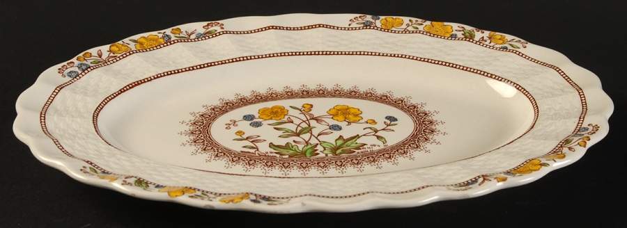 Buttercup (Older Backstamp) Relish/Gravy Underplate by Spode-1
