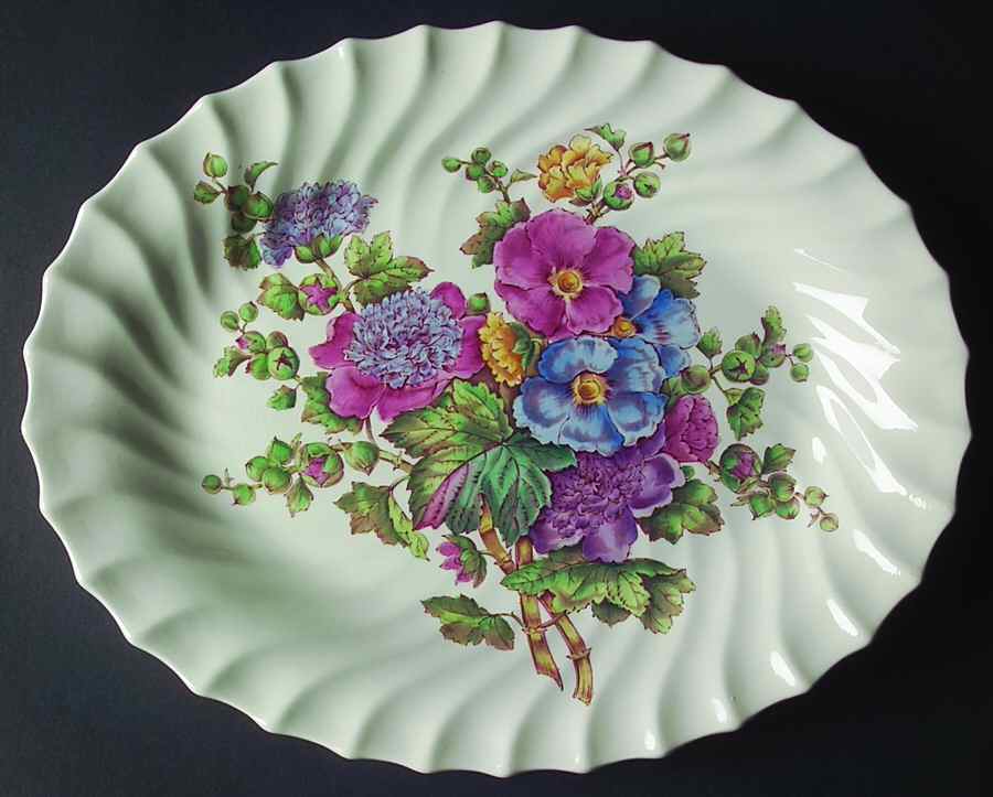 Butchart 15" Oval Serving Platter by Spode-1