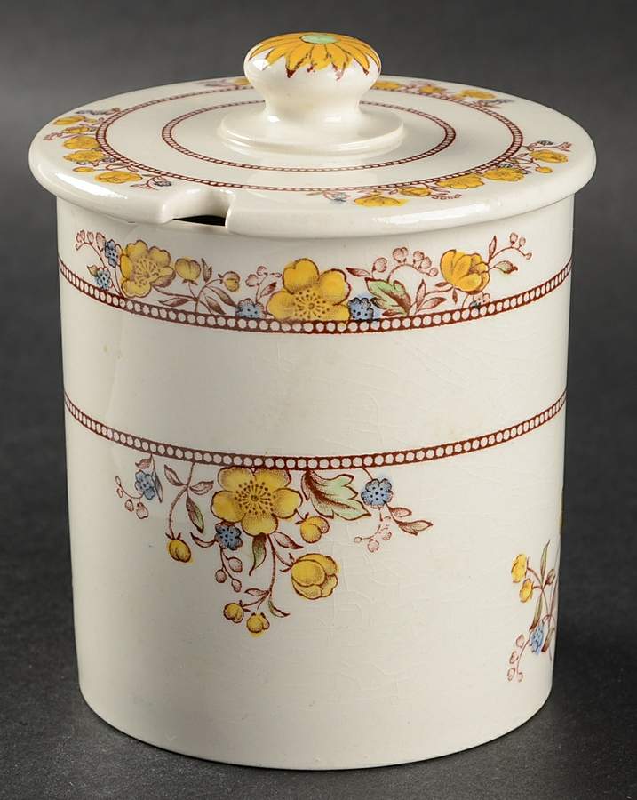 Buttercup (Newer Backstamp) Jam/Jelly & Lid by Spode-1