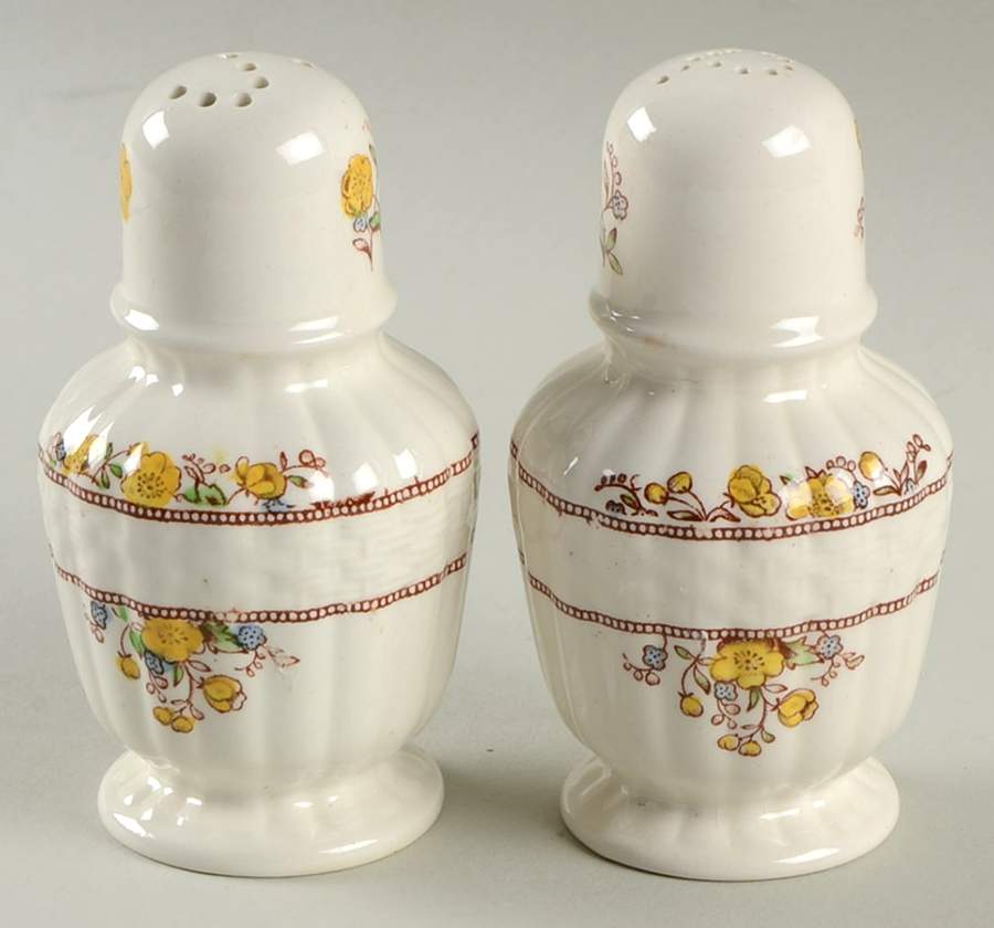 Buttercup (Newer Backstamp) Salt & Pepper Set by Spode-1