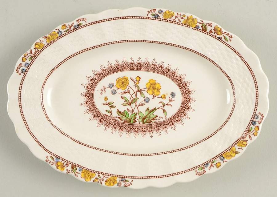 Buttercup (Newer Backstamp) Relish by Spode-1
