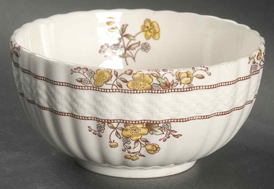 Buttercup (Newer Backstamp) Cranberry Bowl by Spode-1