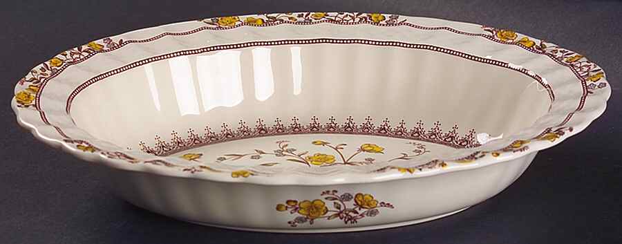Buttercup (Newer Backstamp) 10" Oval Vegetable Bowl by Spode-1