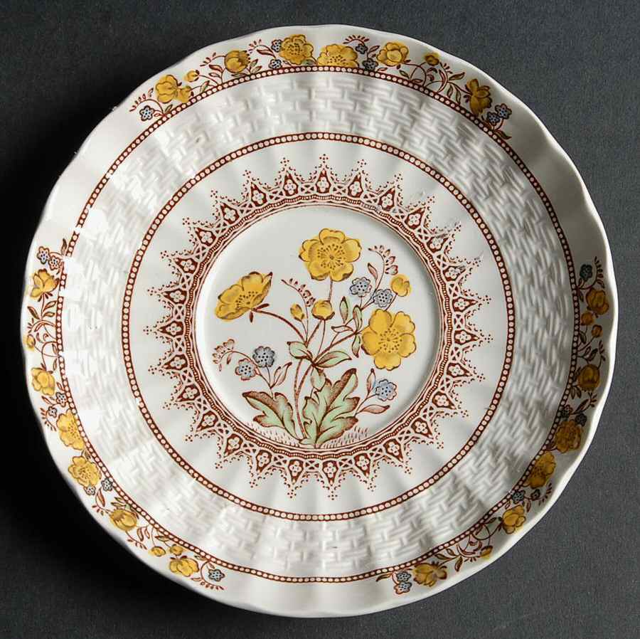 Buttercup (Newer Backstamp) Saucer for Flat Cup by Spode-1