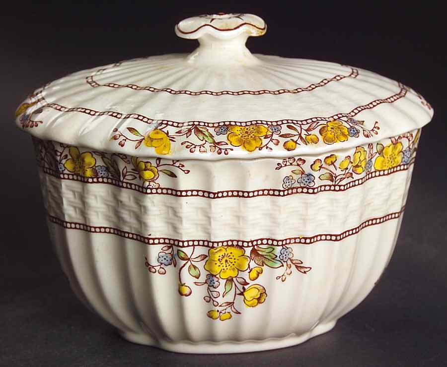 Buttercup (Newer Backstamp) Sugar Bowl & Lid by Spode-1