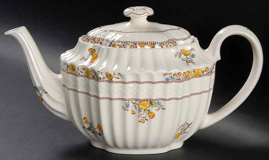 Buttercup (Newer Backstamp) Teapot & Lid by Spode-1