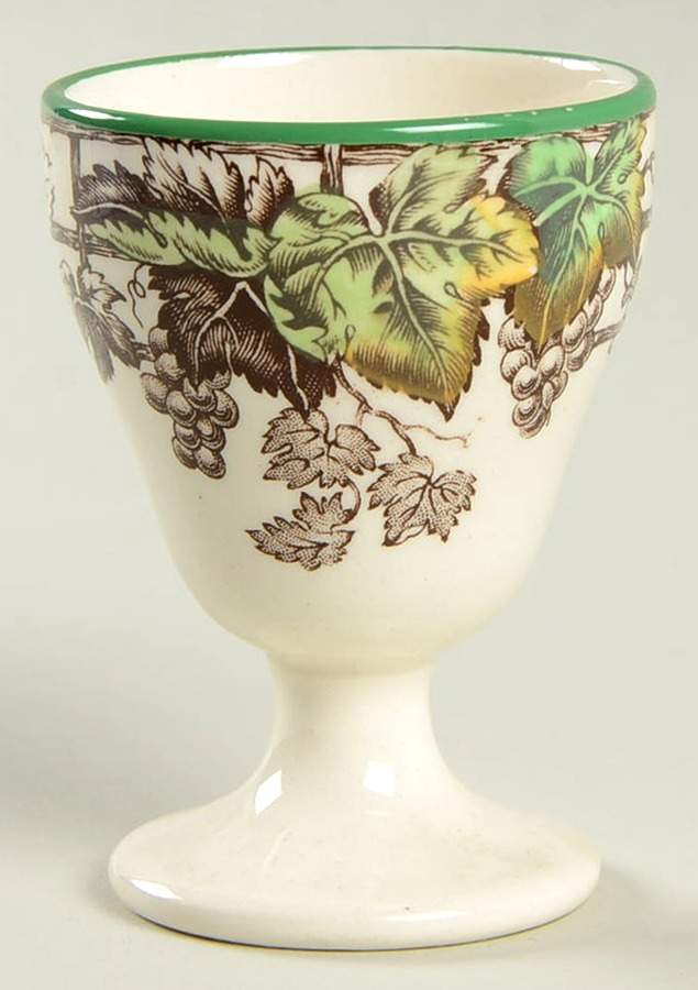 Byron Multicolor (Green Trim) Single Egg Cup by Spode-1