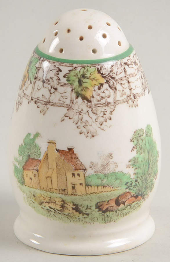 Byron Multicolor (Green Trim) Salt Shaker by Spode-1