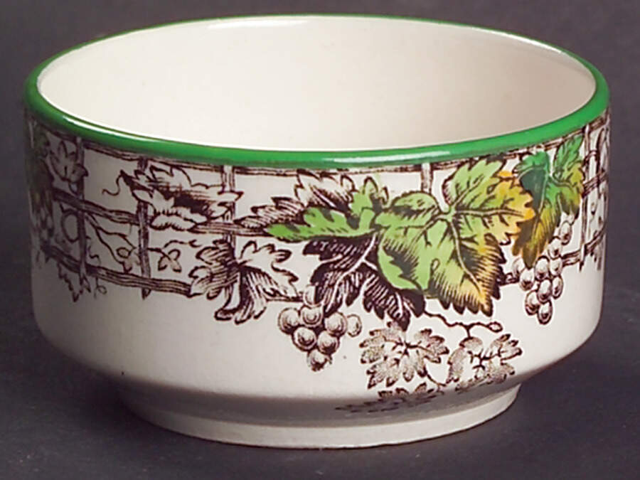 Byron Multicolor (Green Trim) Individual Open Sugar Bowl by Spode-1