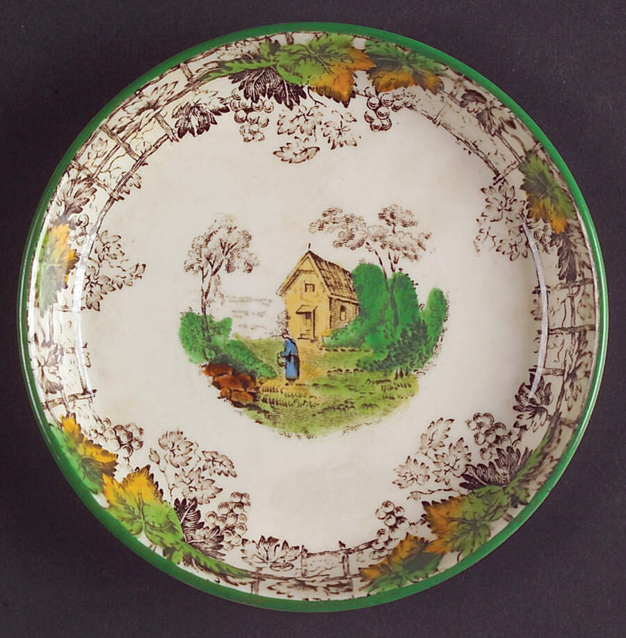 Byron Multicolor (Green Trim) Coaster by Spode-1